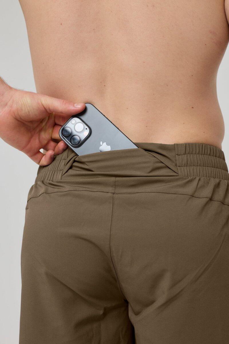 Dames Fitness Sport-Shorts Elite Khaki 4/7