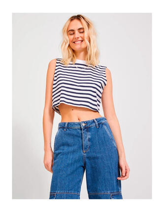 JJXX Alvira SL Slim Crop - T-shirt