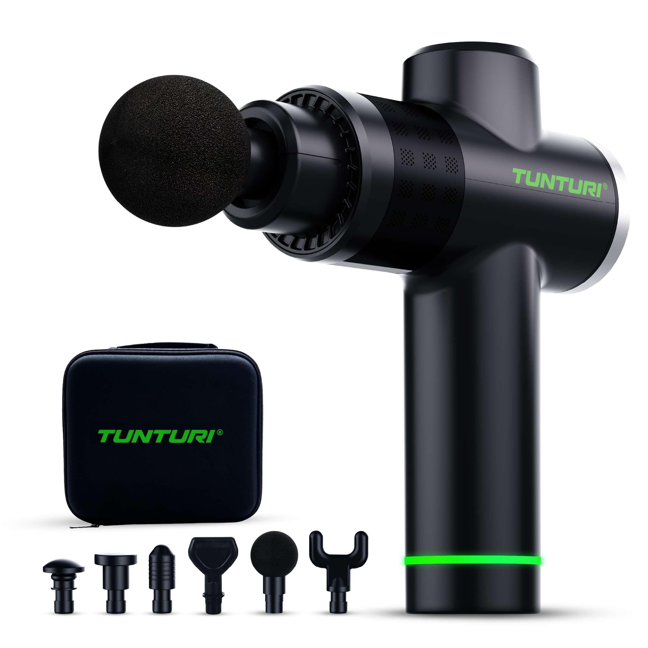Tunturi - Pistolet De Massage – Multi-poignée – Inclus 6 Embouts Et Valise – Mg40 - Pistolet De Massage - Noir - Taille Unique - Decathlon