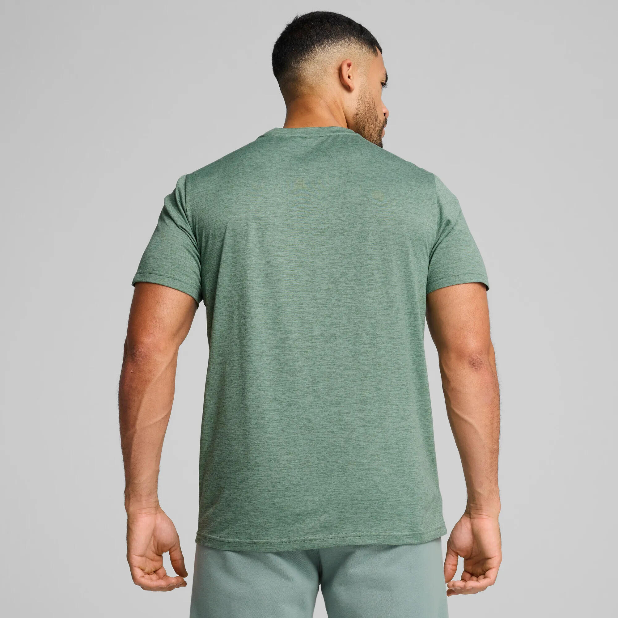 Puma Camiseta Tad Essential Heather Cat Verde 4/5