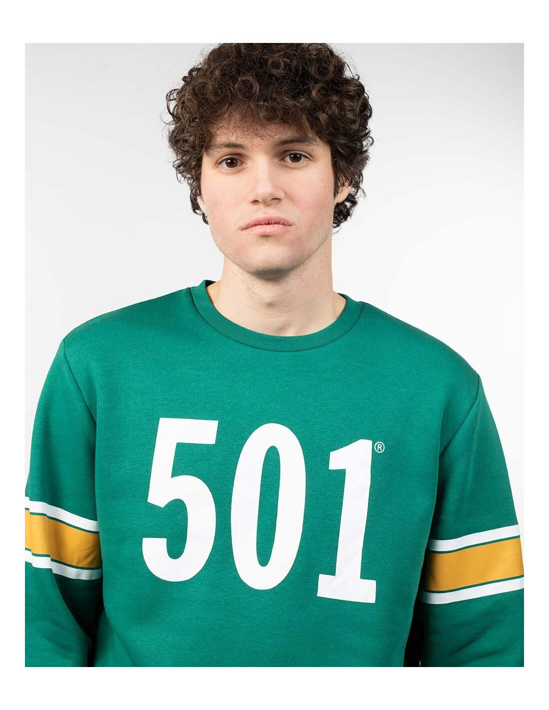 Moletom Levi's padrão com gola redonda e estampa. 5/5