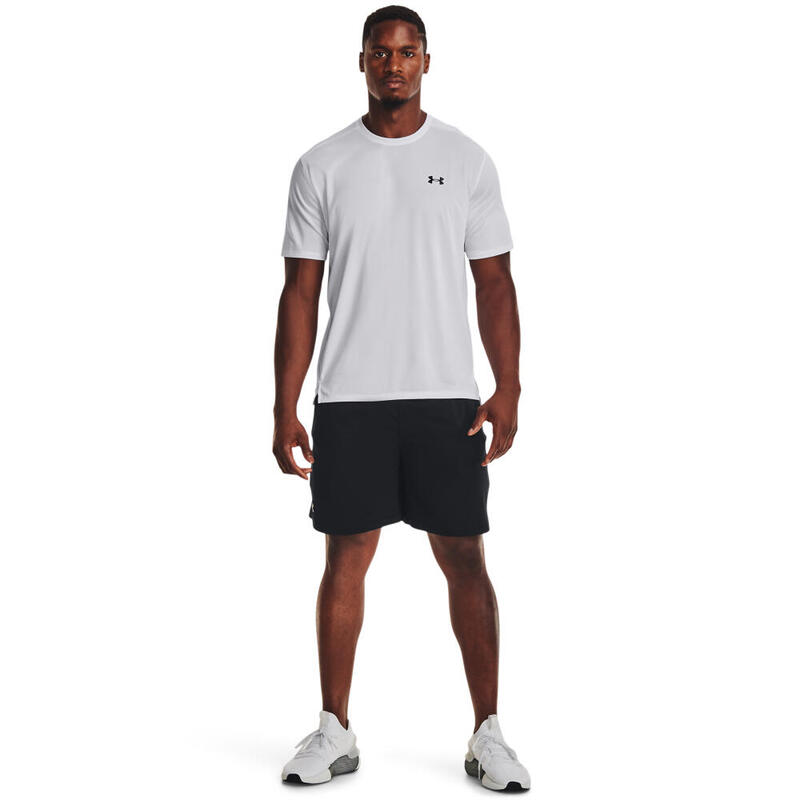 Tricou Under Armour Tech Vent SS pentru bărbați, alb, alb