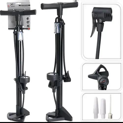 XQmax kerékpárpumpa, nyomásmérővel 11 bar 160 PSI, 63*15 cm 2/3