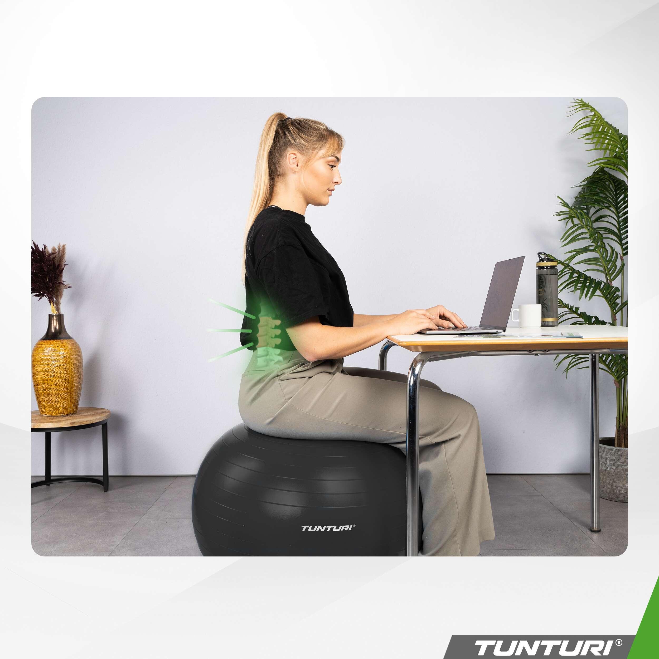 Ballon de fitness - Ballon de yoga - Pompe incluse - Capacité de charge 220 kg 6/8