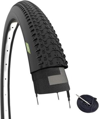 Copertone 27.5x2.10 (54-584) + camera pneumatico bici 27.5 x 2.10 stradale EV