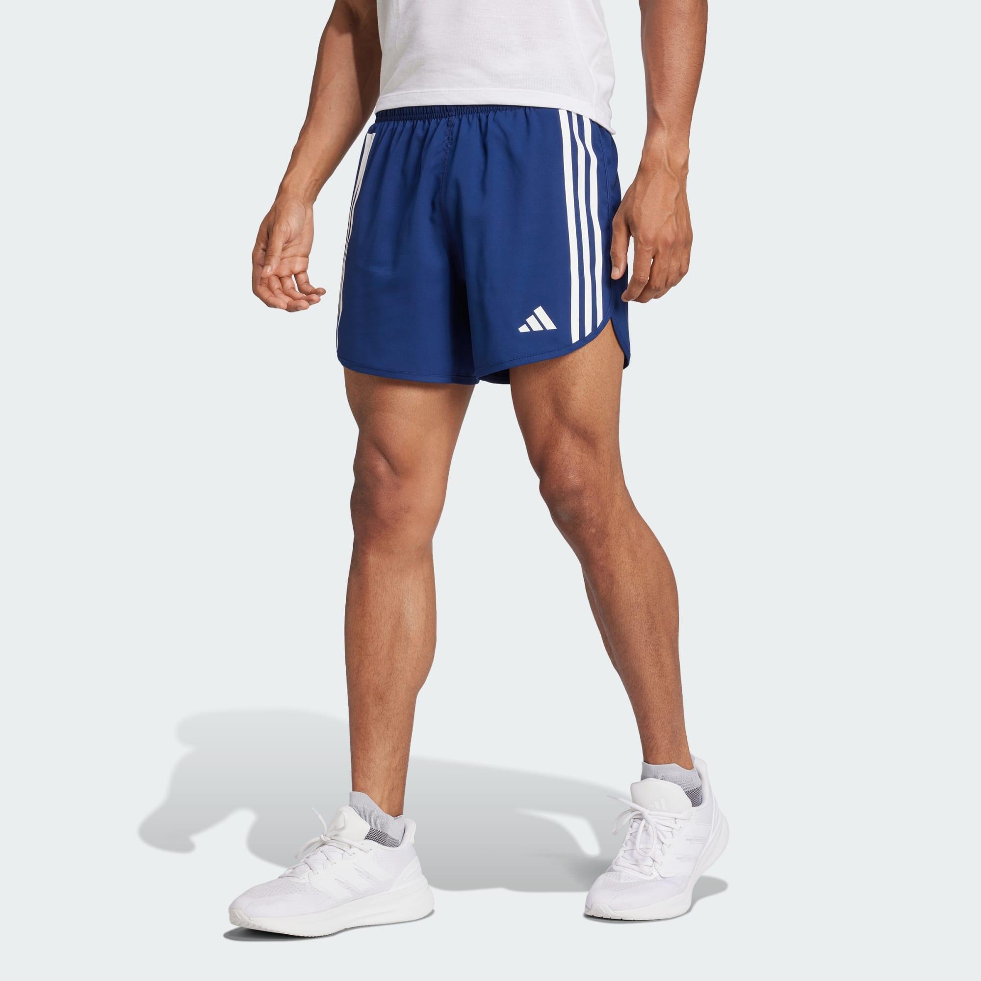 Adidas - Short 3 Bandes Own The Run - Short - Bleu - Decathlon
