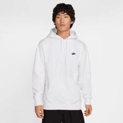 Felpa con cappuccio uomo ( fleece) nike bianco