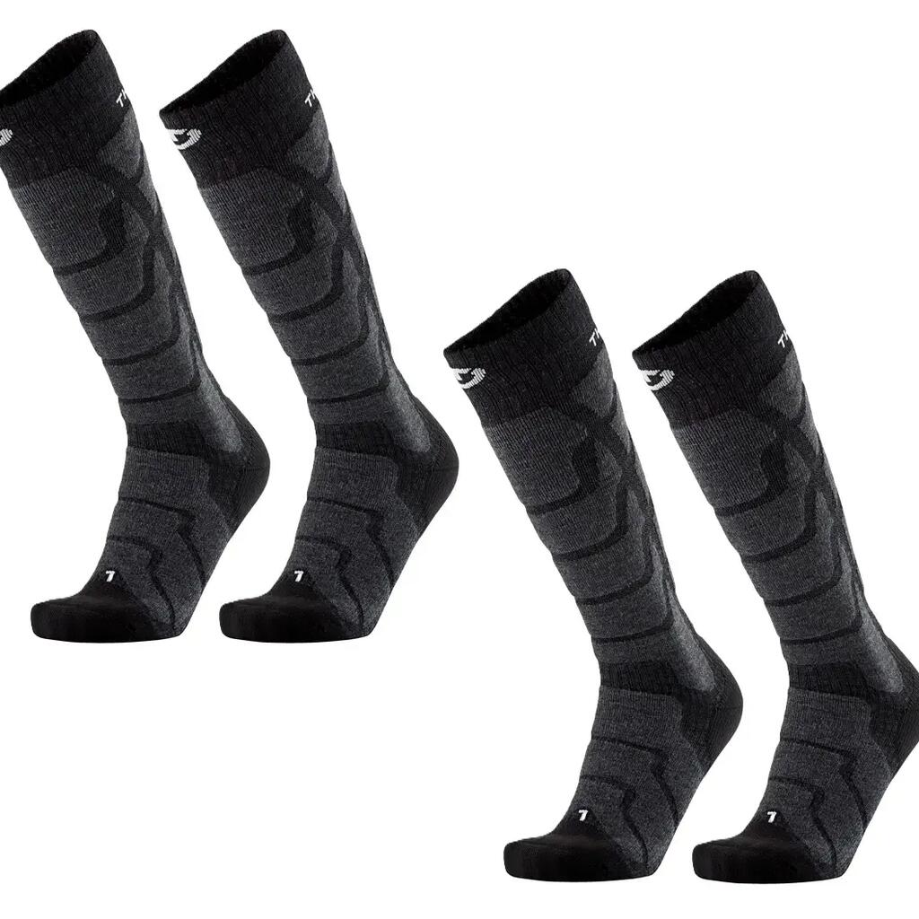 Warm and soft merino wool ski socks. Pack of 2 pairs - Ski Warm