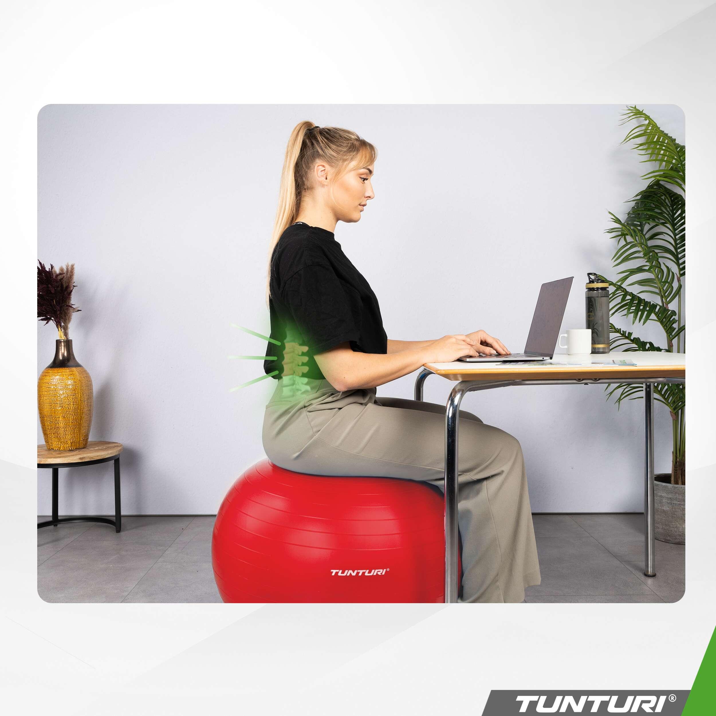 Ballon de fitness - Ballon de yoga - Pompe incluse - Capacité de charge 220 kg 6/8