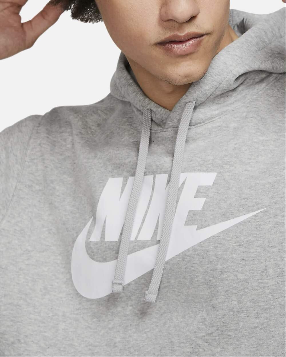 Sweat à Capuche Club Graphic Gris - BV2973-063 3/4