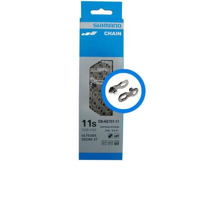 Fietsketting 11 speed ultegra / deore xt hg-701 met quick link - 138 schakels