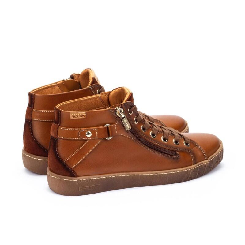 Botines Planos Mujer Pikolinos W7b-8868 Marrón 3/4