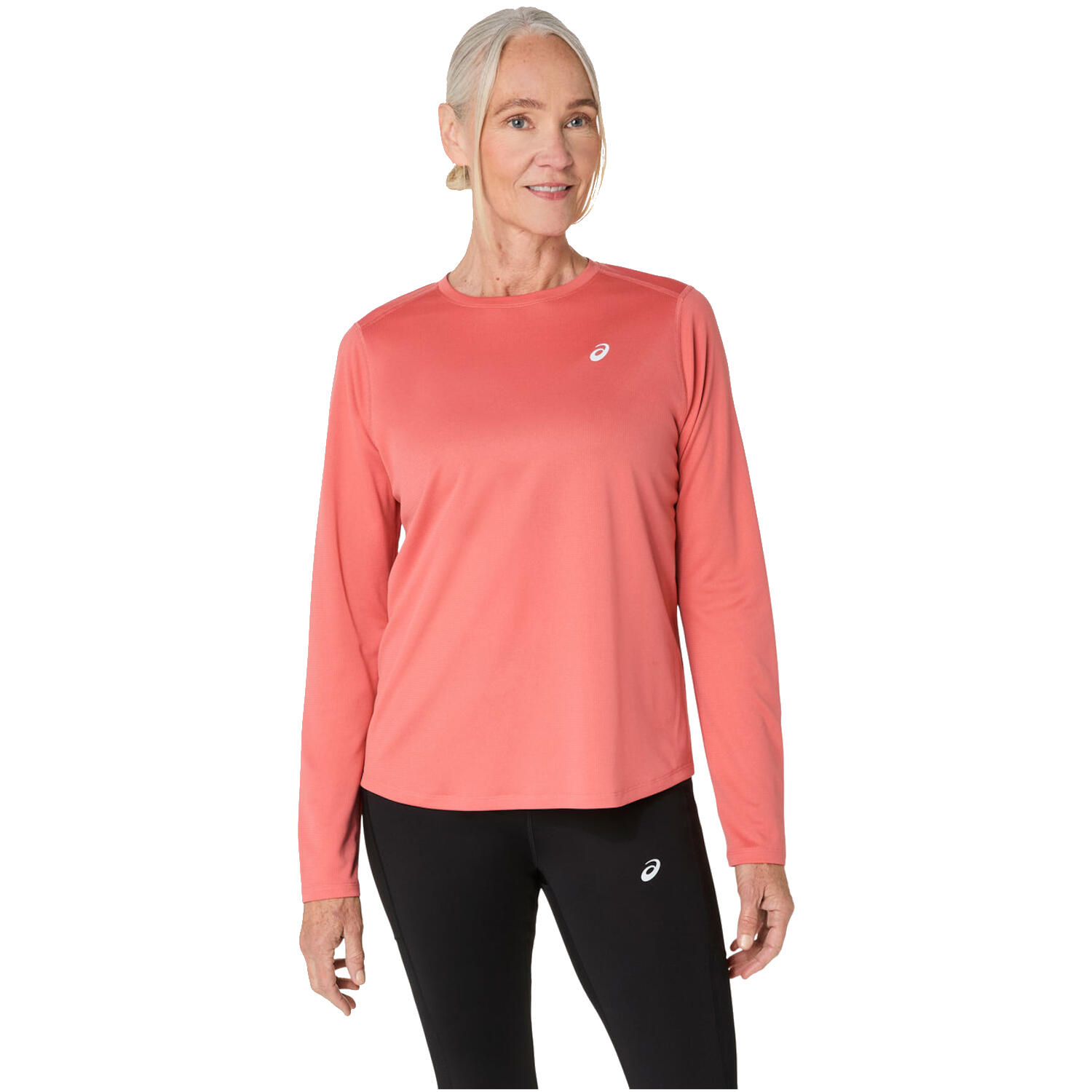 Asics - T-shirt À Manches Longues Asics Modèle 2012d181-701 Pour Femmes - Maillot Manches Longues - Rose - Decathlon
