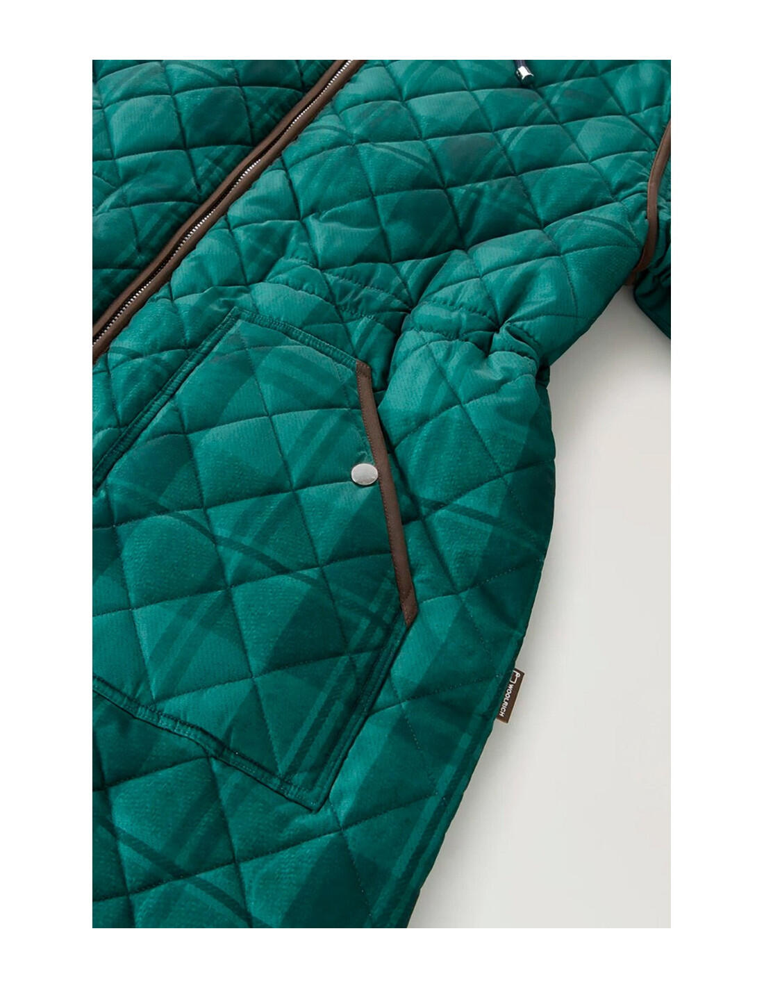 WOOLRICH Quilted Patchwork Parka Woolrich en color 6609-Verde 5/5