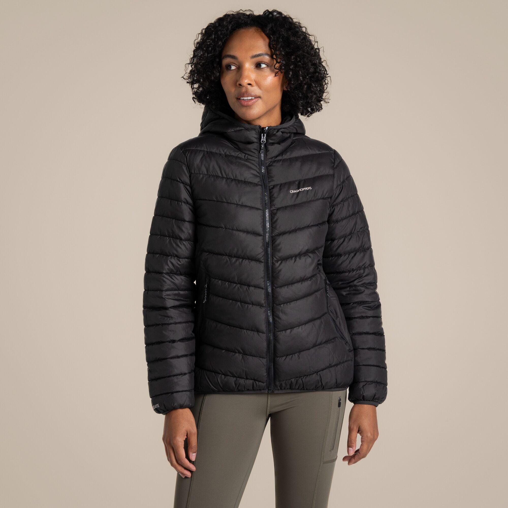 Craghoppers - Veste Compresslite Ix Isolante À Capuche Pour Femme - Doudoune Synthétique - Noir - Decathlon