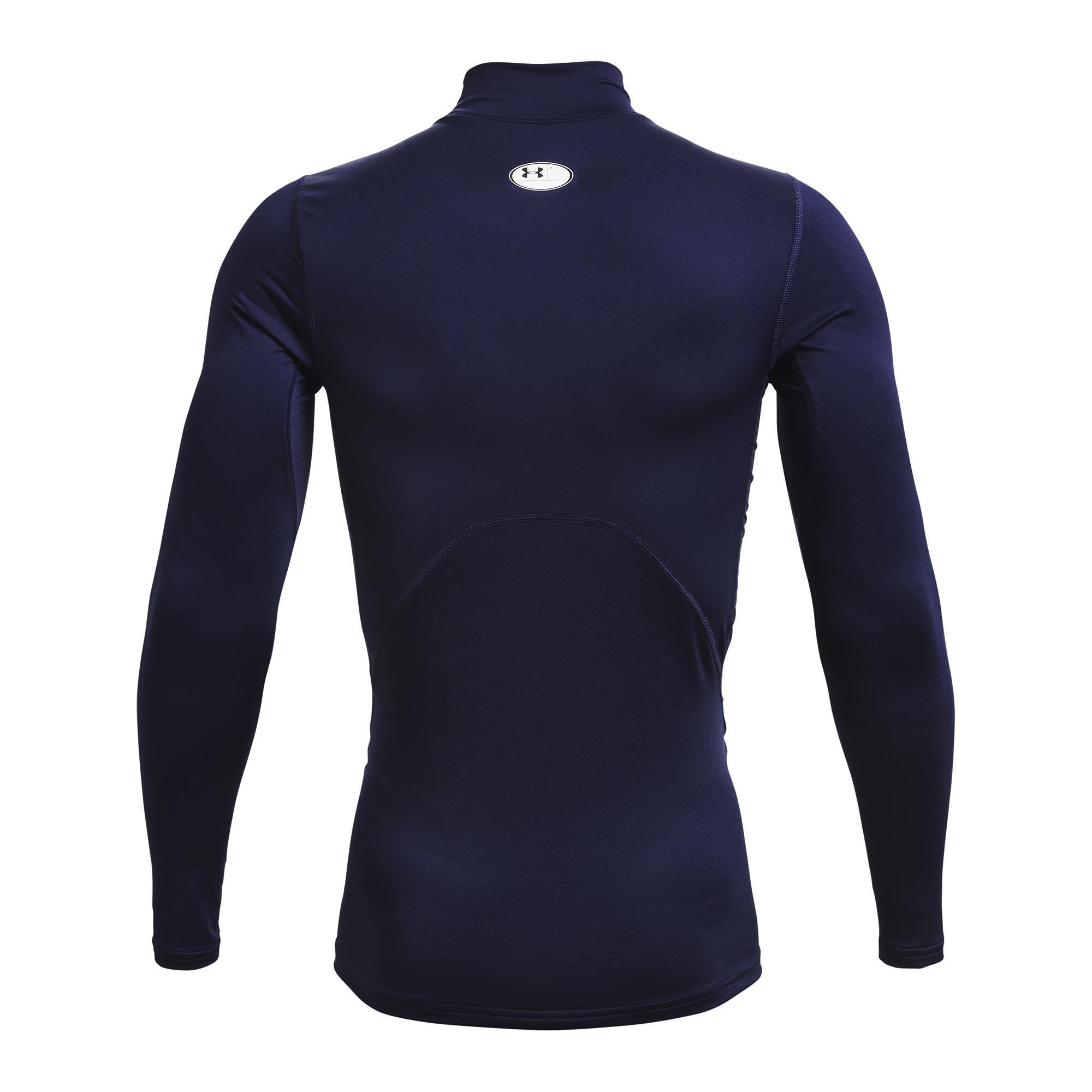 Maillot de compression à manches longues Under Armour ColdGear Mock Bleu marine 2/2