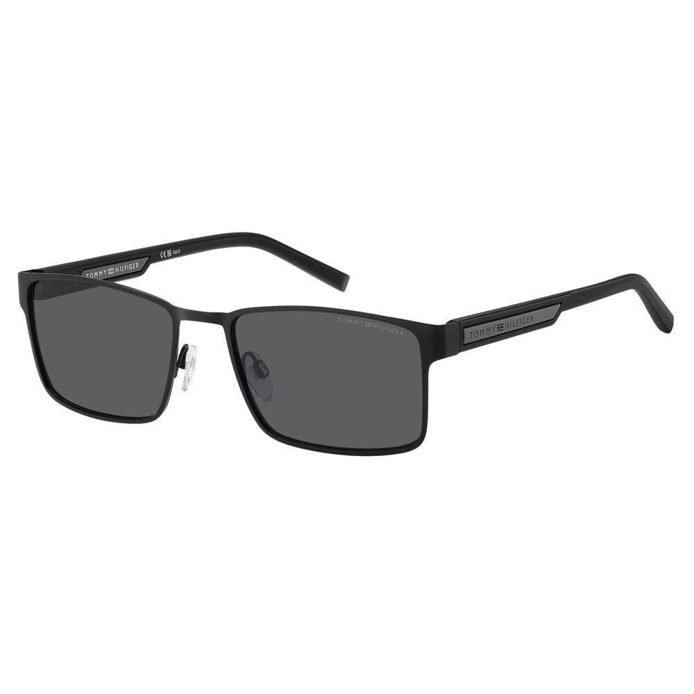 Tommy Hilfiger - Lunettes De Soleil Tommy Hilfiger Th 2087/s 003 Ir Pour Homme, Taille 57 Mm - Lunettes De Soleil - Gris|noir - Taille Unique - Decathlon