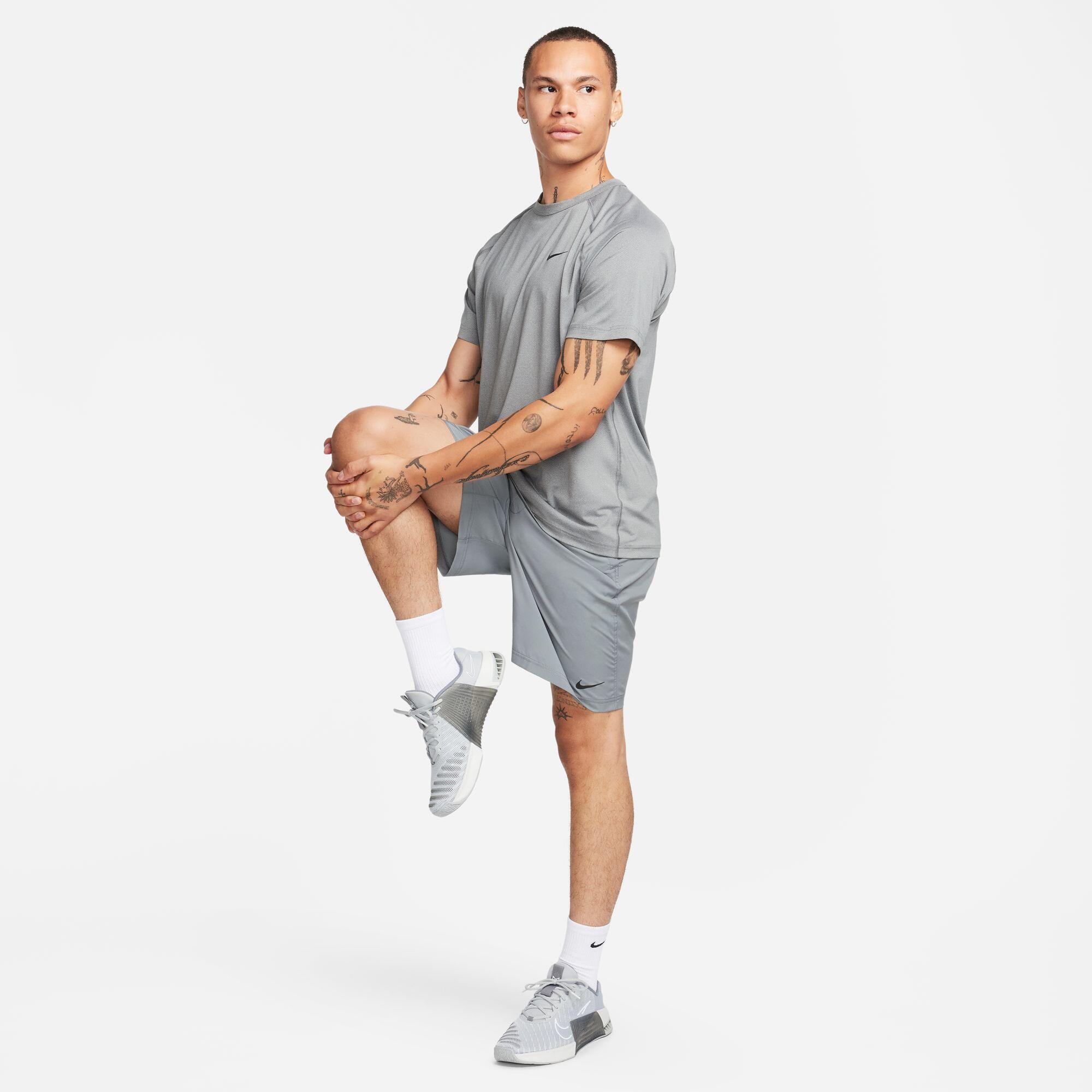 Breve Uomo Nike Form Men'S Dri-Fit Grigio 3/3