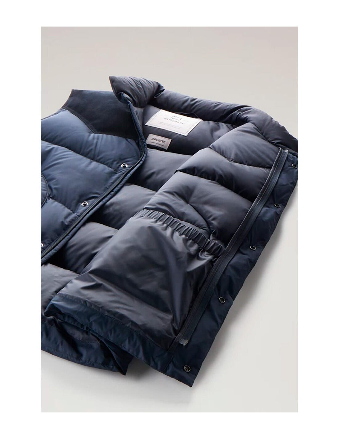 WOOLRICH Western Down Vest Woolrich en color 3989-Azul 5/5