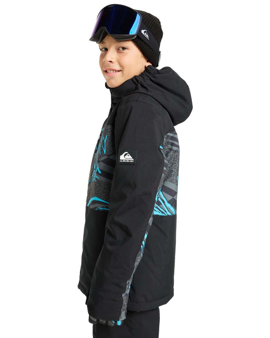 Veste de snow technique SIDE HIT PRINTED Noir Garçon 3/4