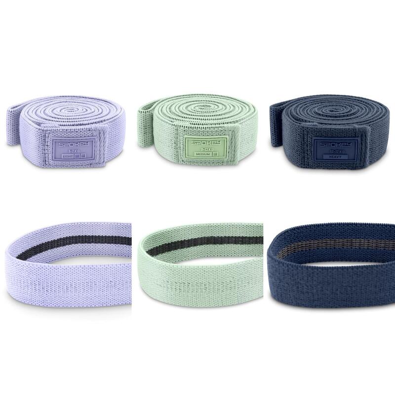 Set de 3 benzi de rezisten?ă din material textil Spokey Coti Flex Set