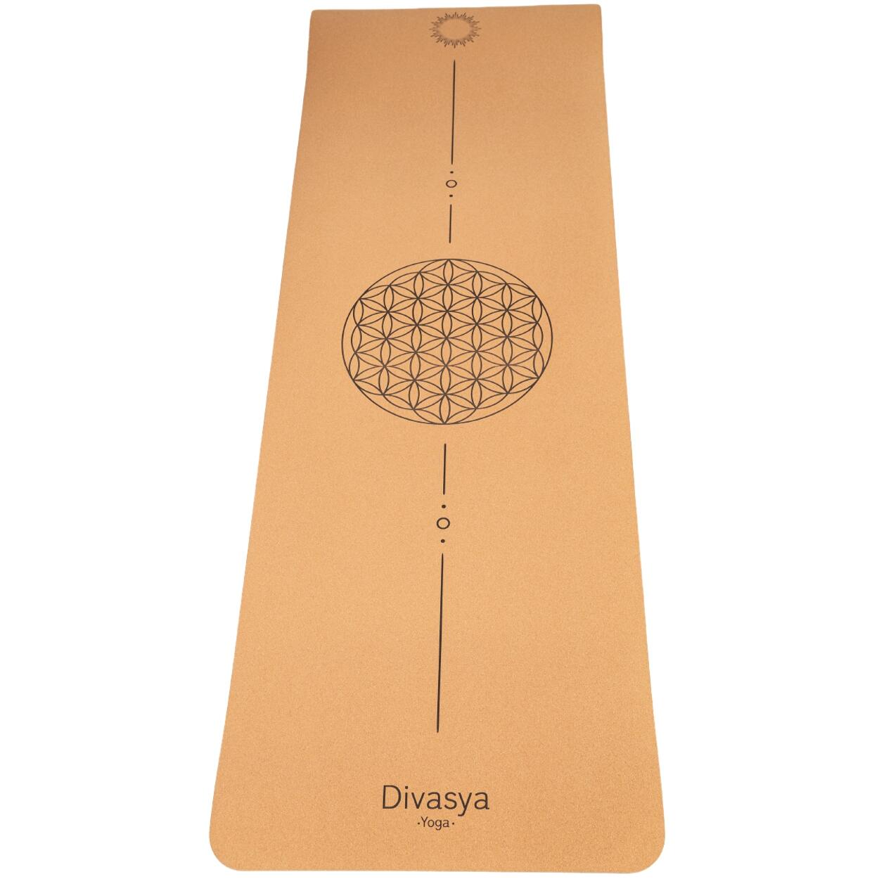 Divasya - Tapis De Yoga En Liège | Antidérapant Et Léger | Disponible En 4 Modèles - Tapis De Yoga - Marron - 183 Cm - Decathlon