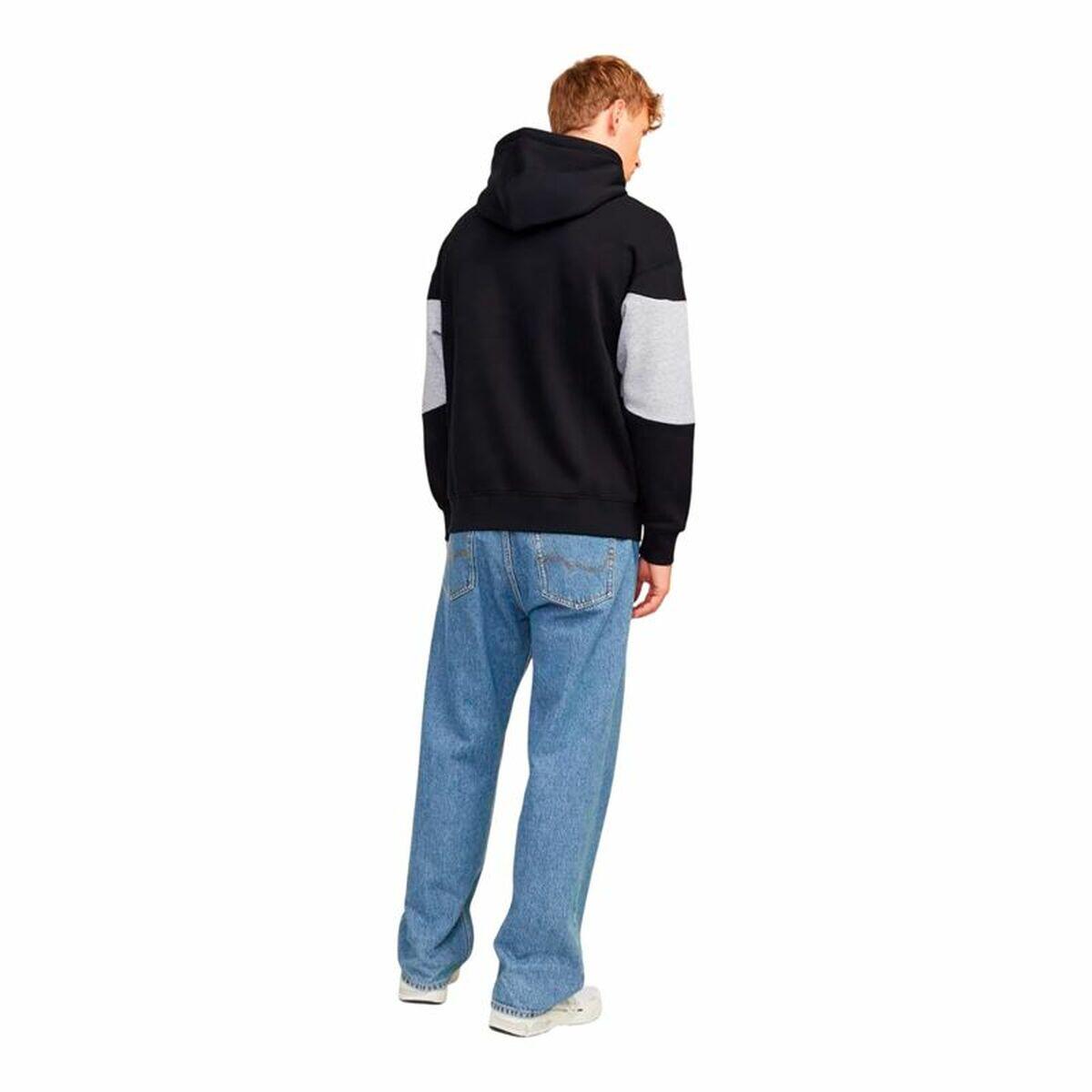 Sweat à capuche homme JACK&JONES Jjelegacy Blocking Noir 3/5