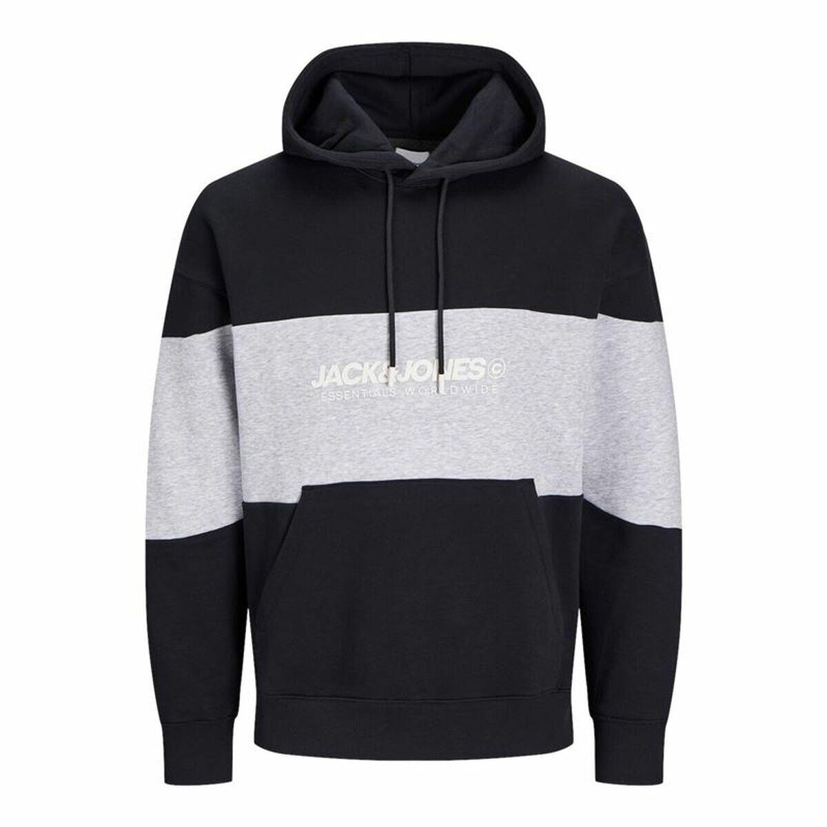 Sweat à capuche homme JACK&JONES Jjelegacy Blocking Noir 4/5