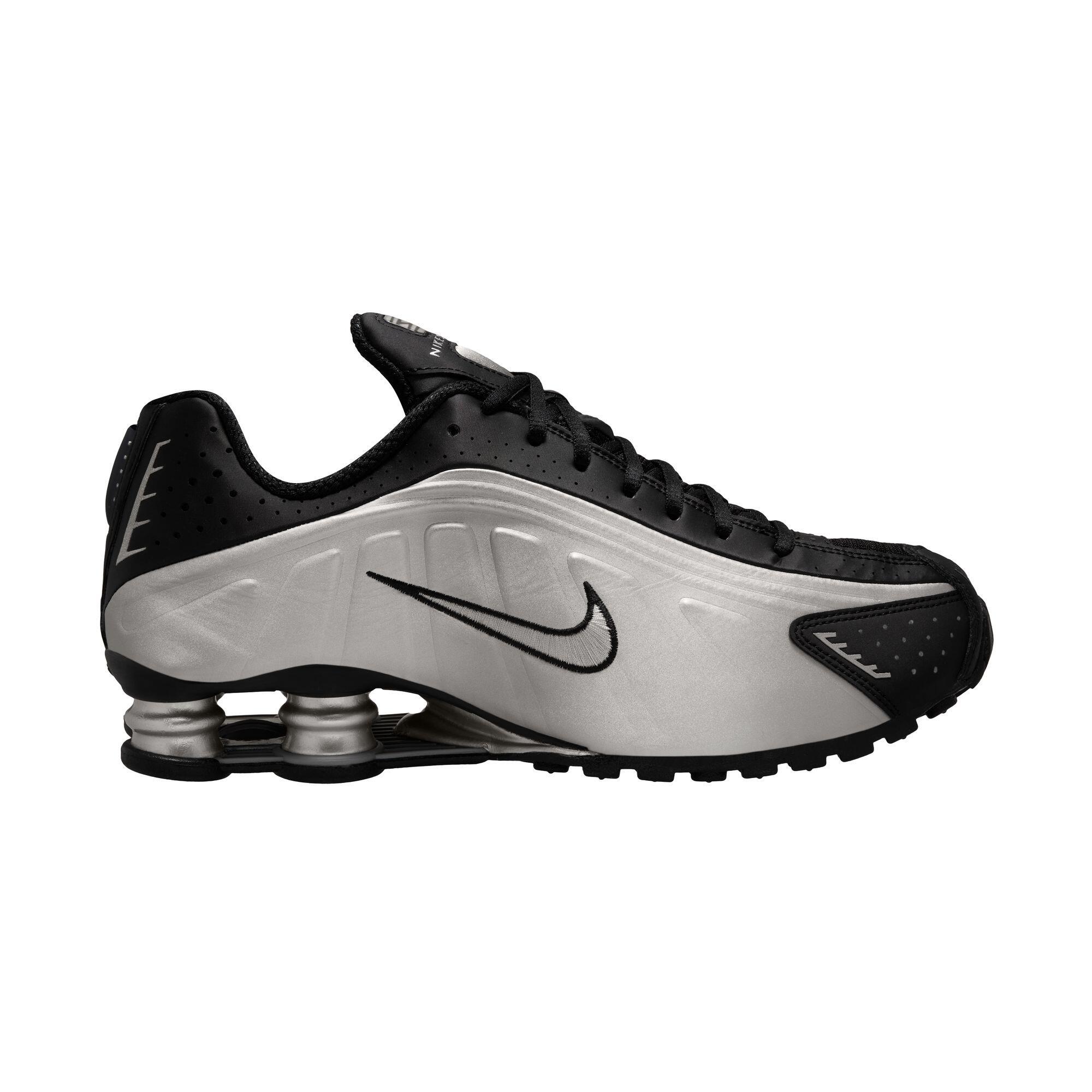 Nike Shox R4 Noir Metallic Silver Hq1988-007 1/5