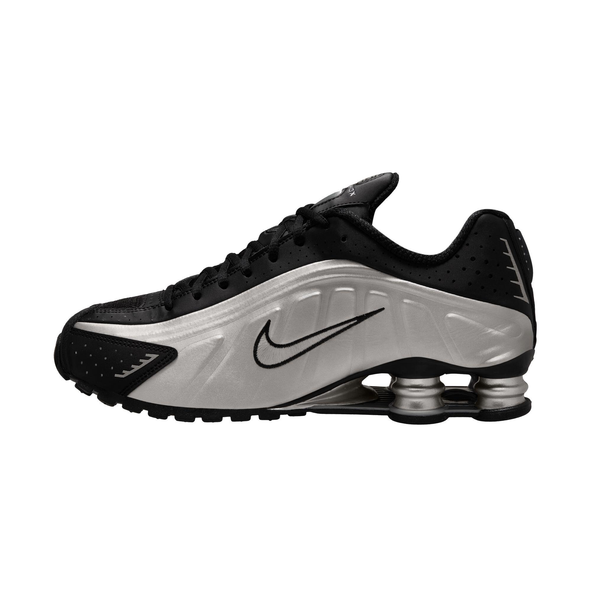 Nike Shox R4 Noir Metallic Silver Hq1988-007 2/5