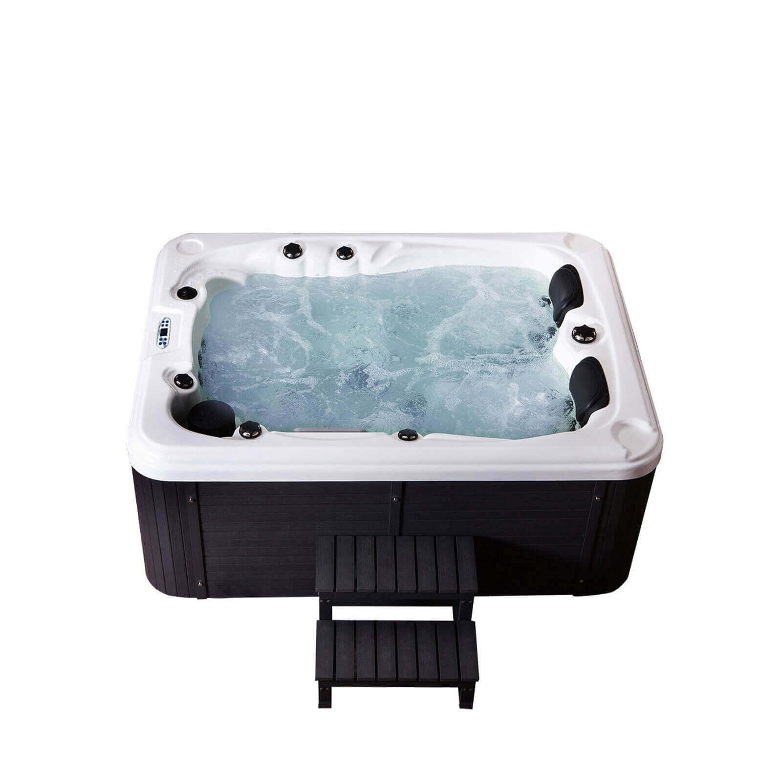 Home Deluxe - Spa D'Extérieur Beach Avec Escalier Et Couverture Thermique - Piscine - Gris - No Size - Decathlon