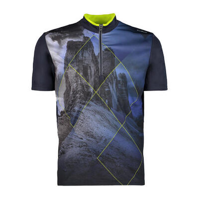 Maglia mezza zip con stampa ispirata alla montagna CMP