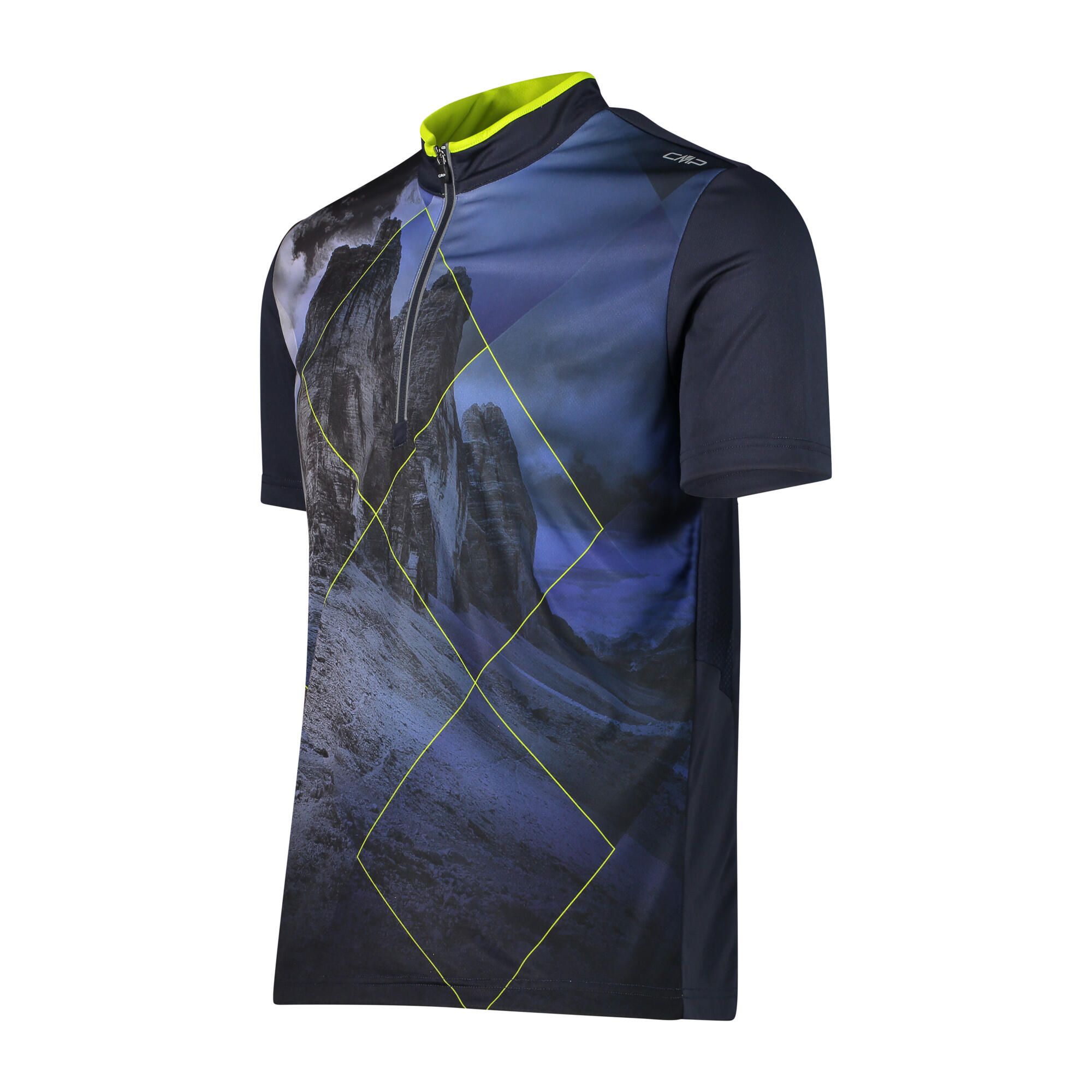 Camisa meia-zíper com estampa inspirada na montanha CMP 3/3