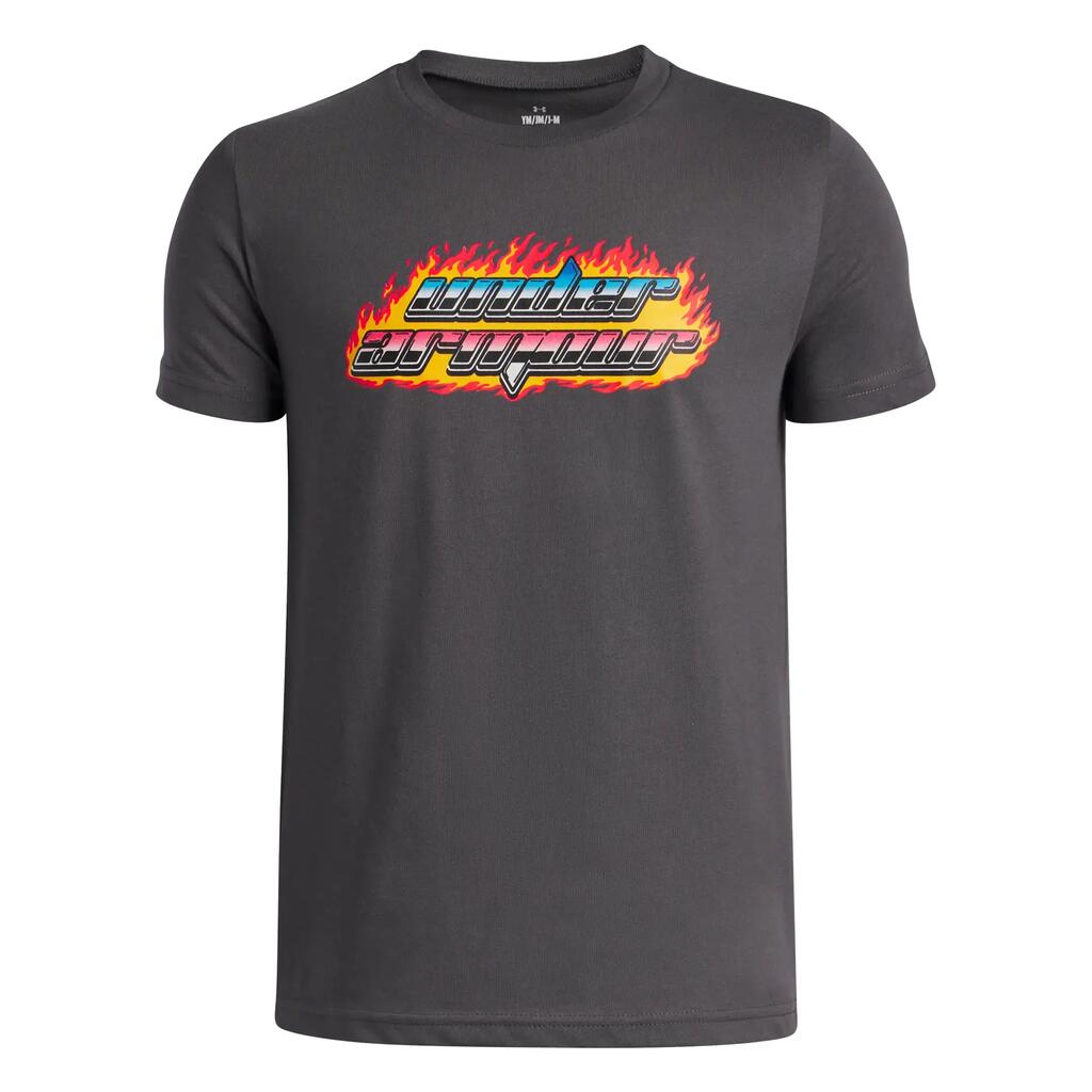 Детска тениска Under Armour Flame Wordmark