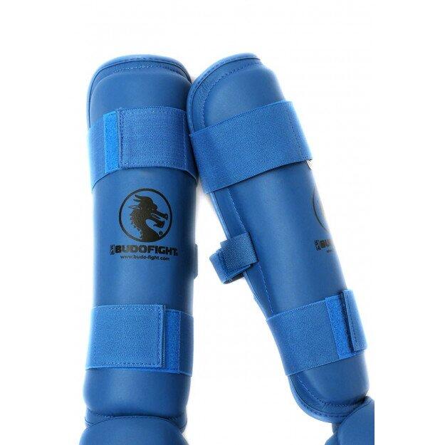 Budo-fight - Protège-tibias Détachables Homologués Ffk Bleus - Protège-tibia - Bleu - 48 Xl - Decathlon