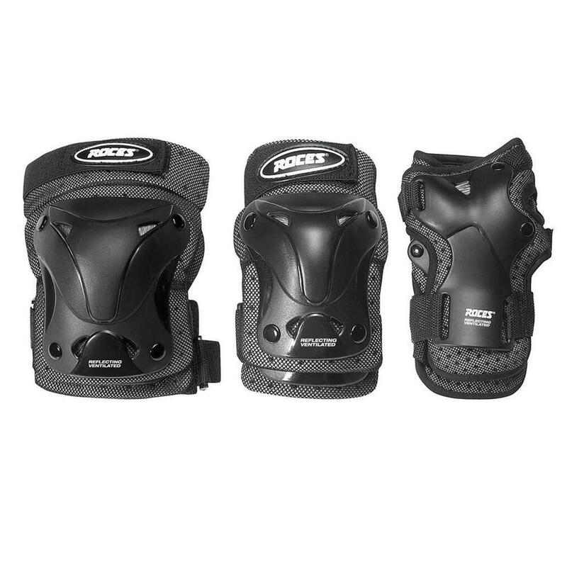 ROCES Protecții pentru role adult, model Standard, culoare neagră