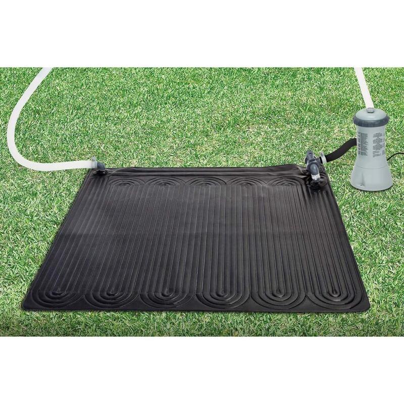 INTEX Tapis solaire chauffant PVC 1,2x1,2 m Noir 28685