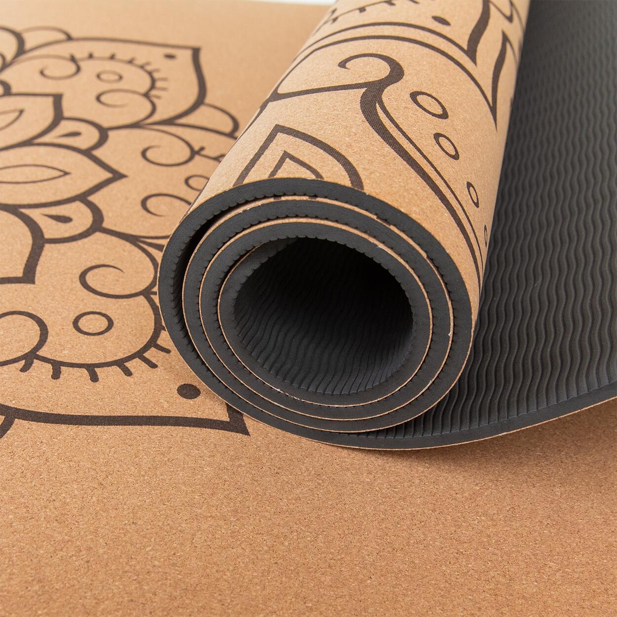 Tappetino yoga in sughero | antiscivolo e leggero | in 4 design yoga 2/7