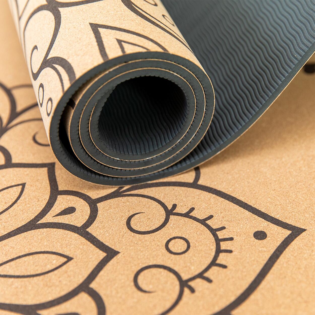 Tappetino yoga in sughero | antiscivolo e leggero | in 4 design yoga 7/7