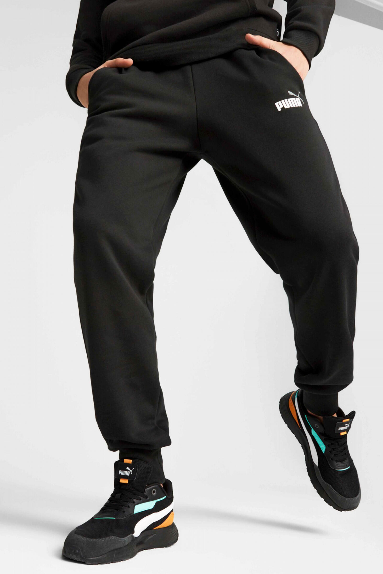 Puma Pantalón Para Hombre Essentials+ 2 Col Logo Negro 3/4