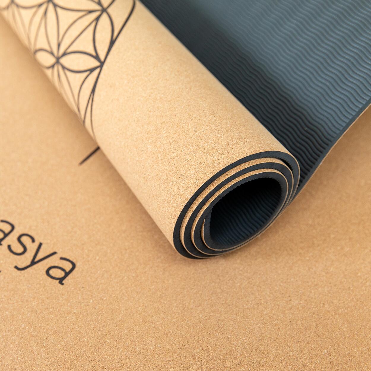 Tappetino yoga in sughero | antiscivolo e leggero | in 4 design yoga 7/7