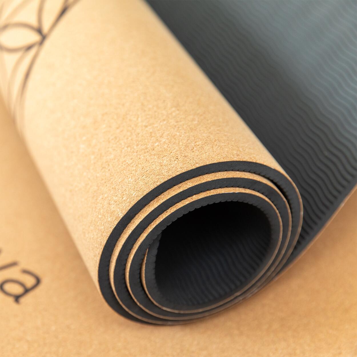 Tappetino yoga in sughero | antiscivolo e leggero | in 4 design yoga 5/7
