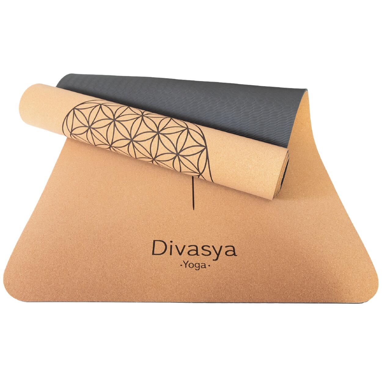Tapis De Yoga En Liège Navaris – Antidérapant + Sangle – Neuf