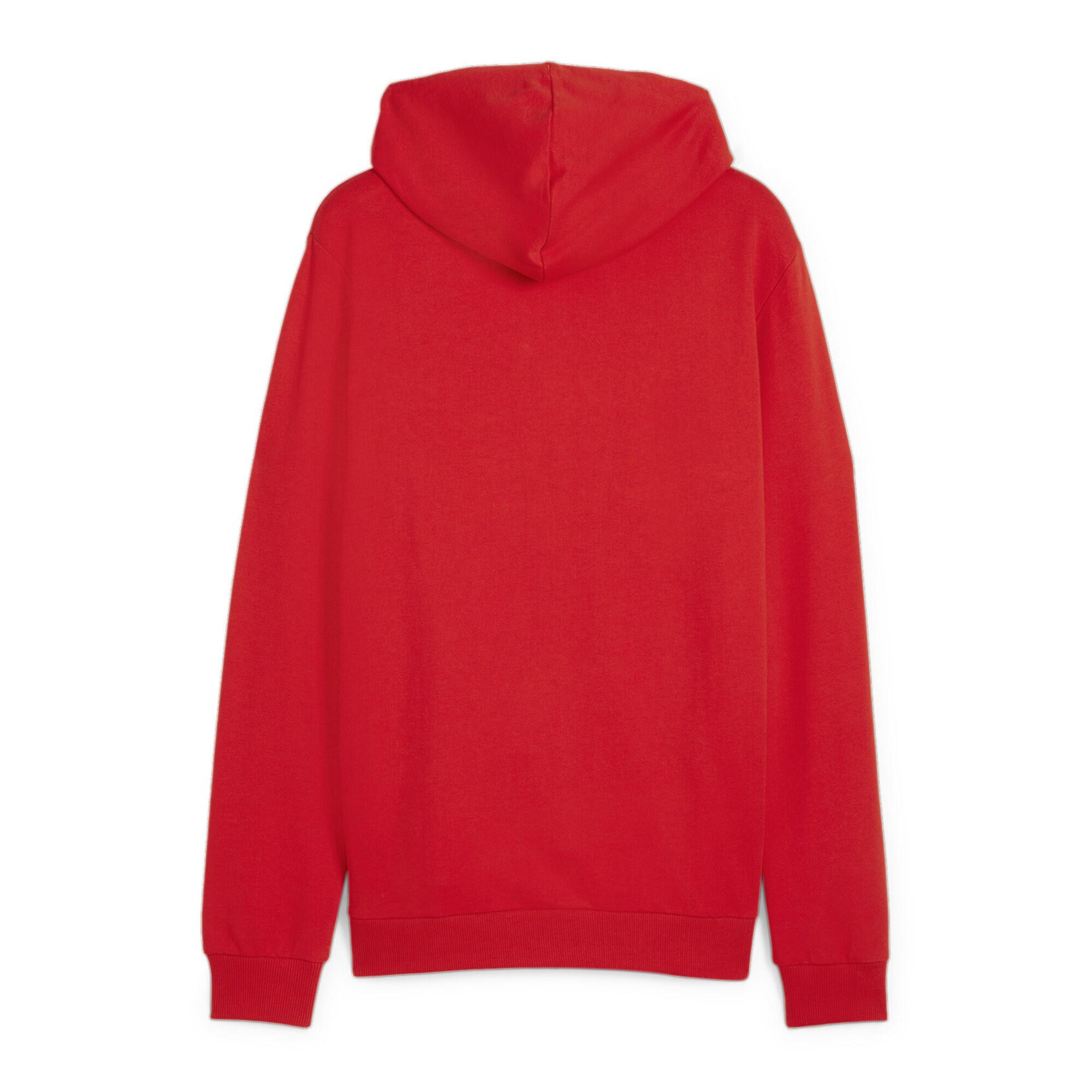 Heren Team Goal Casual Full Zip Hoodie (Rood) 5/5