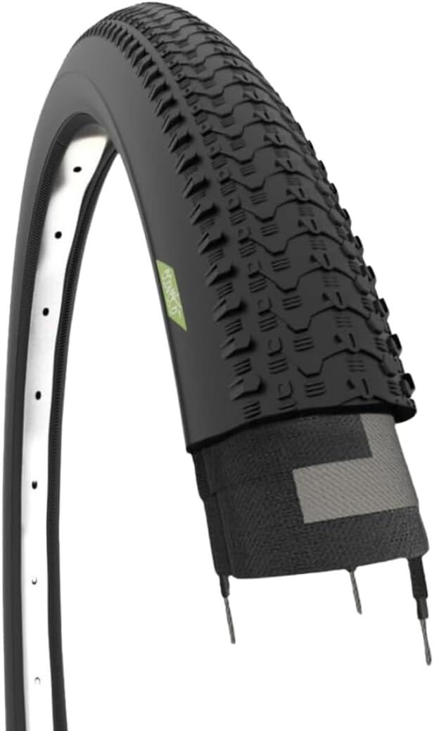 ECOVELO 2 MTB-Reifen – 27,5 X 2,10 Zoll (54-584) Vollgummi-Bike-Reifen In Schwarz Für Mountainbikes