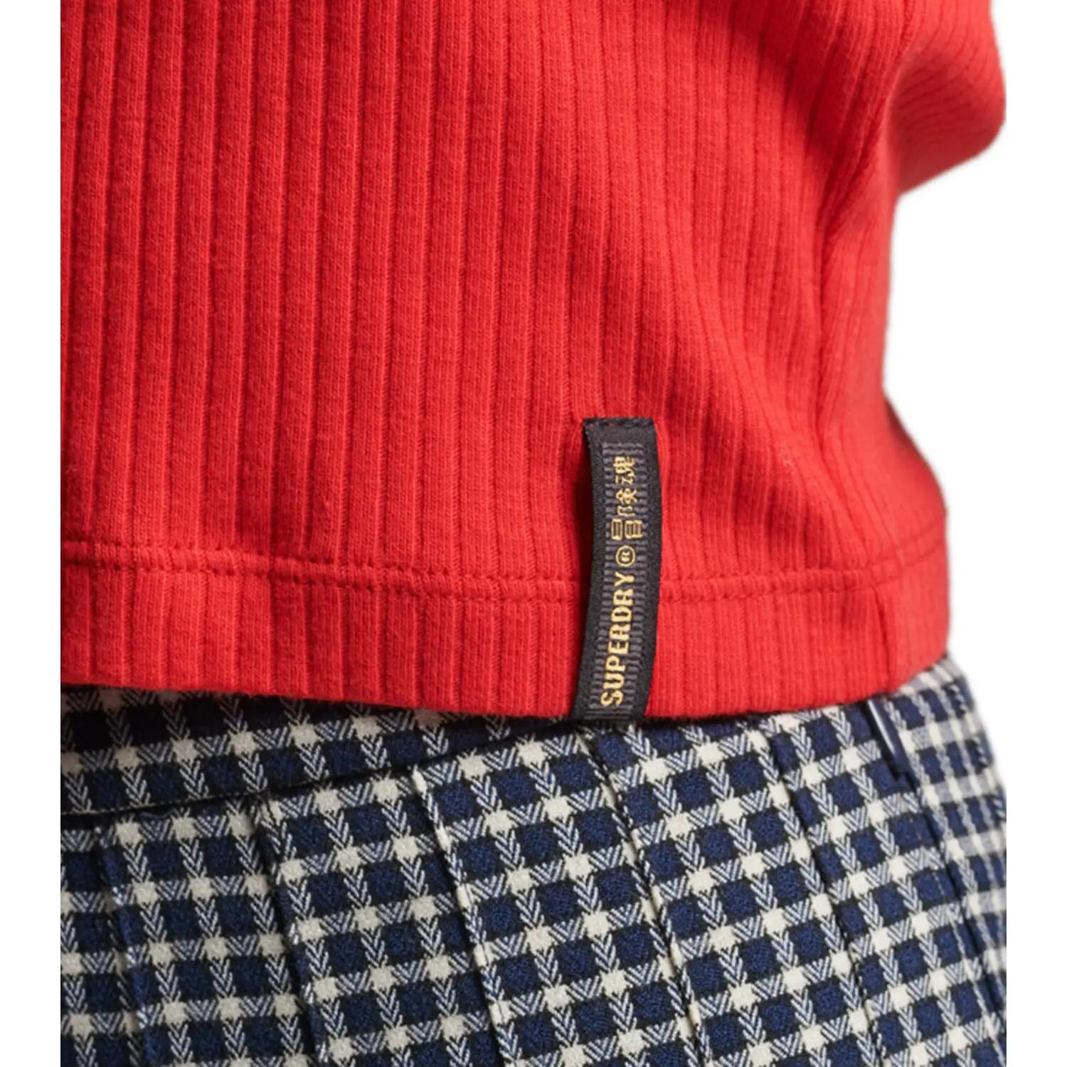 Damska koszulka sportowa Superdry Vintage Crop 3/3