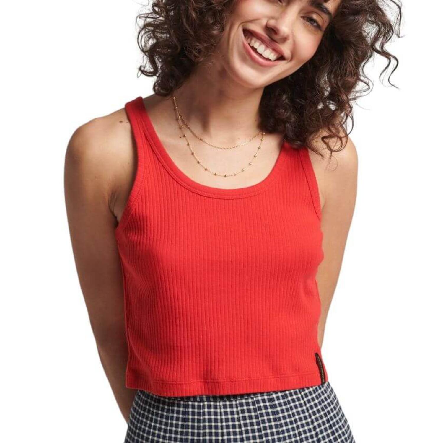Damska koszulka sportowa Superdry Vintage Crop