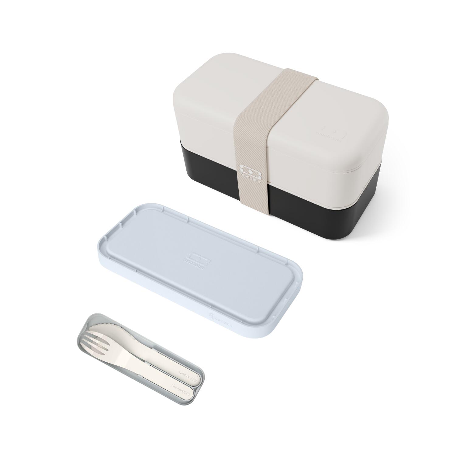 Monbento - Set Original - Lunchbox - Beige|noir - Decathlon