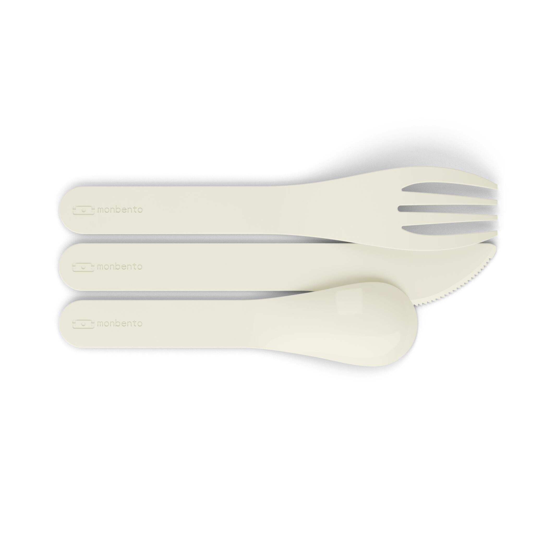 Set boite repas 2x500ml - 1L Beige/Noir + accessoires|Adulte|Bureau, pique-nique 3/6