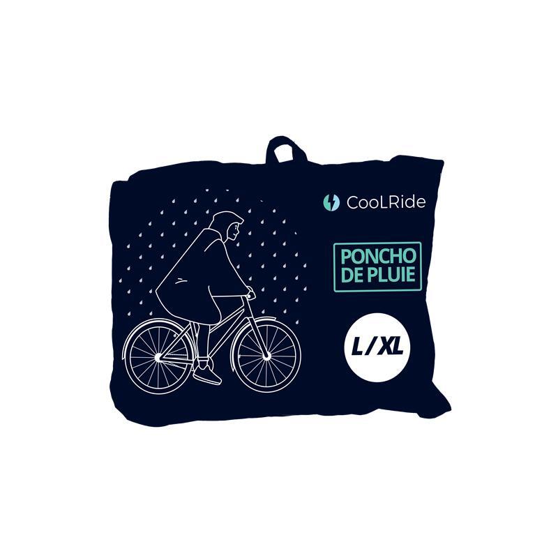 Cape de Pluie Vélo Imperméable Bleu Marine L/XL 3/7